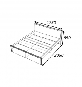 Модульная система «Классика» Кровать 1.40 без ящиков