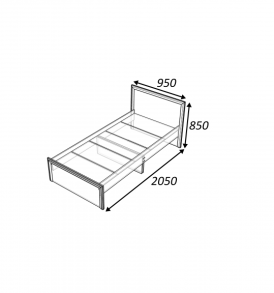 Модульная система  «Классика» Кровать  800 без ящиков